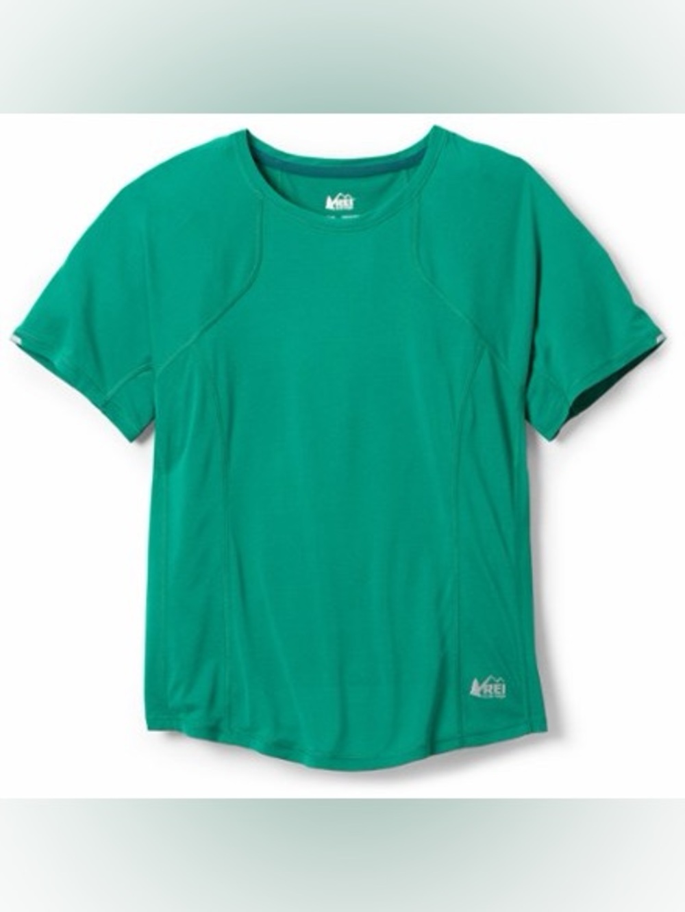REI Co-op Swiftland High-Low Hem Running T-Shirt Women’s Small Teal